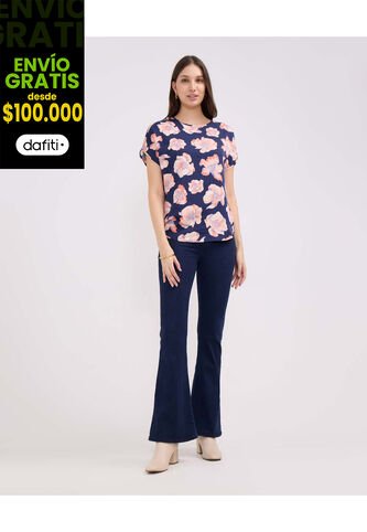 Jean Para Mujer Jeggins Color Azul Oscuro Marca Patprimo #30160395 Patprimo