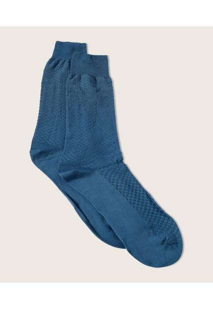 Medias Hombre Patprimo C/Larga Azul Nailon