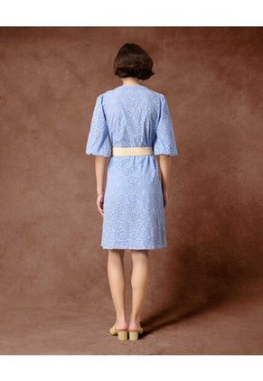 Vestido  Para Mujer M 3/4 Medio Color Azul Marca Patprimo #30171096