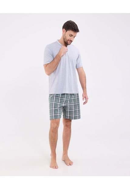 Pijama Para Hombre M/C P/C Color Gris Marca Patprimo #44040241