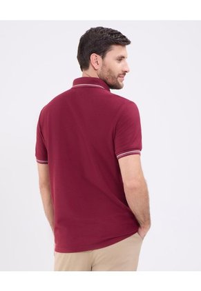 Polo Para Hombre Cuello Tejido Sin Bolsillo Color Vino Marca Patprimo #44112739