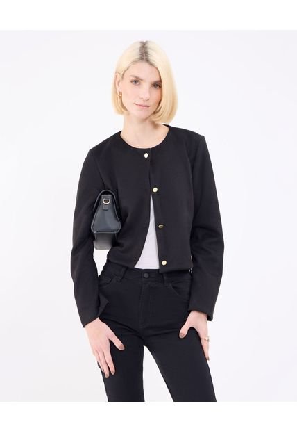 Chaqueta Para Mujer Desestructurada Color Negro Marca Patprimo #30080584