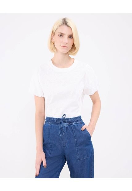Blusa Para Mujer Manga Corta Color Blanco Marca Patprimo #30123547