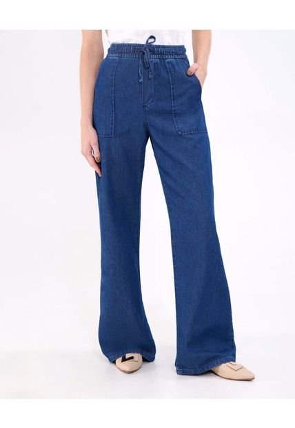 Jean Para Mujer Wide-Leg Color Azul Marca Patprimo #30160472