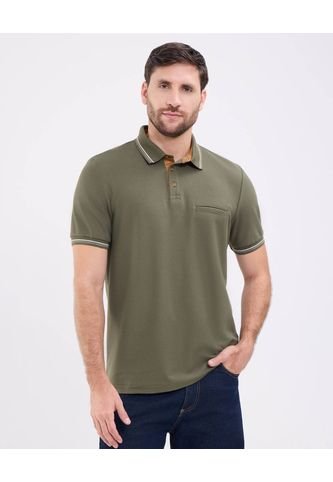 Polo Para Hombre Cuello Tejido Sin Bolsillo Color Verde Marca Patprimo #44112739 Patprimo