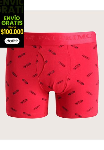 Boxer Para Niño Filete Color Rojo  Marca Patprimo #66000066 Patprimo