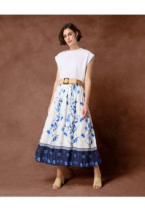 Camiseta  Para Mujer Manga Corta Cuello Redondo Color Blanco Marca Patprimo #30093892