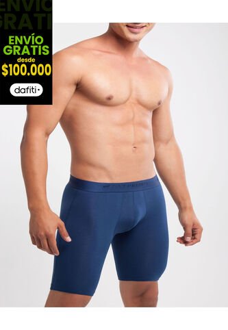 Boxer X1 Para Hombre Fleat Seamer Largo Color Azul Oscuro Marca Patprimo #44000072 Patprimo