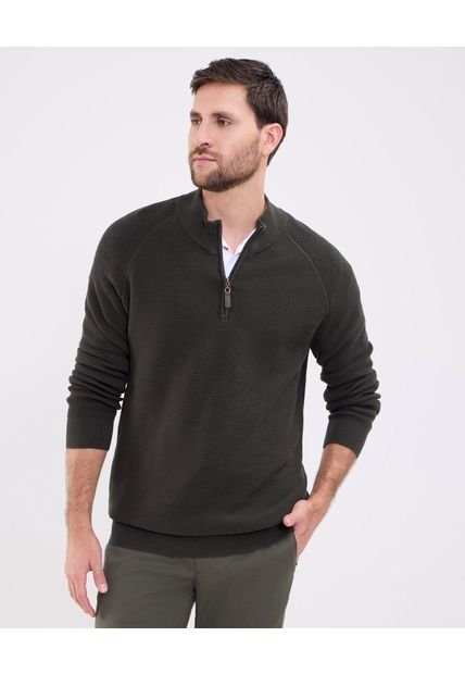 Saco Para Hombre Cuello Alto O Cuello Tortuga Color Verde Marca Patprimo #44330223