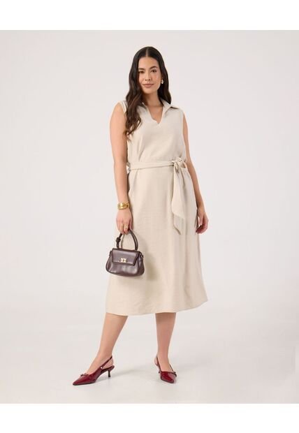 Vestido Para Mujer M/Sisa Medio Color Beige Marca Patprimo #14170102