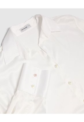 Camisa  Para Mujer Manga Larga Color Blanco Marca Patprimo #30010729