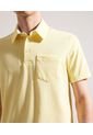Polo Para Hombre Cuello Maquina Con Bolsillo Color Amarillo Pastel Marca Patprimo #44111091 de Patprimo