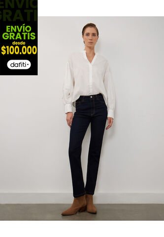 Jean Para Mujer Straight Color Azul  Marca Patprimo #30160362 Patprimo