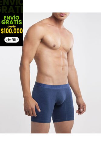 Boxer X1 Para Hombre Fleat Seamer Medio Color Azul Marca Patprimo #44000120 Patprimo