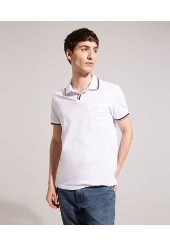 Polo Para Hombre Cuello Tejido Sin Bolsillo Color Blanco Marca Patprimo #44112483 Patprimo