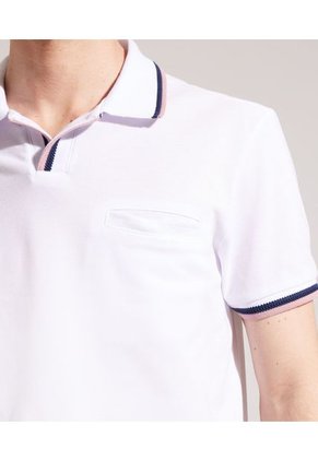 Polo Para Hombre Cuello Tejido Sin Bolsillo Color Blanco Marca Patprimo #44112483