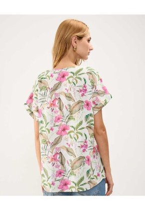 Blusa Para Mujer Manga Corta Color Blanco Marca Patprimo #30123395