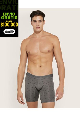 Boxer X1 Para Hombre Fleat Seamer Medio Color Gris Marca Patprimo #44000194 Patprimo