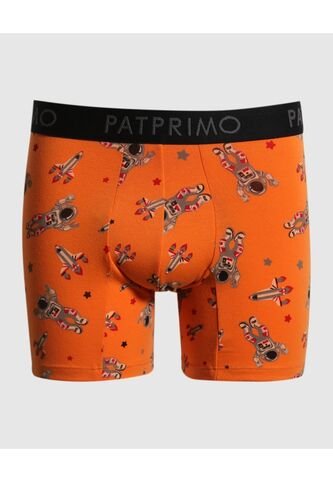 Bóxer Medio Estampado X1 Infantil Niño Naranja Patprimo Patprimo