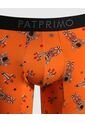 Bóxer Medio Estampado X1 Infantil Niño Naranja Patprimo de Patprimo