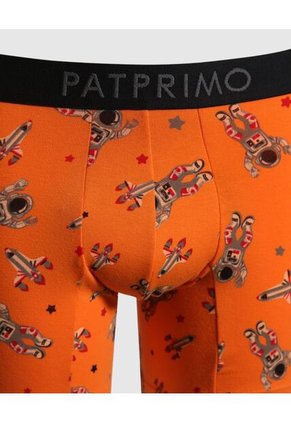 Bóxer Medio Estampado X1 Infantil Niño Naranja Patprimo