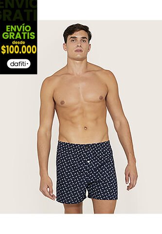 Boxer X2 Para Hombre Bragueta Amplio Color Azul Marca Patprimo #44000326 Patprimo