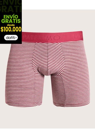 Boxer X1 Para Hombre Filete Medio Color Vino Marca Patprimo #44000409 Patprimo