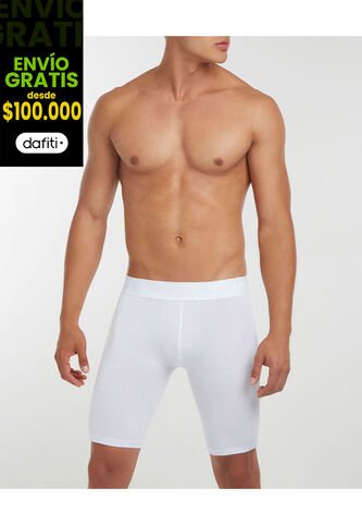 Boxer X1 Para Hombre Fleat Seamer Largo Color Blanco Marca Patprimo #44000072 Patprimo
