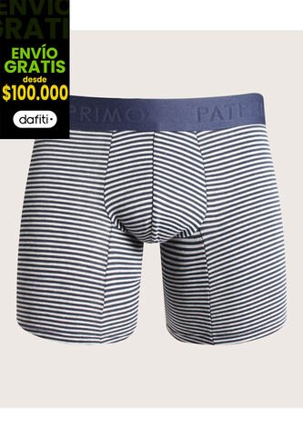 Boxer X1 Para Hombre Filete Medio Color Azul Marca Patprimo #44000409 Patprimo