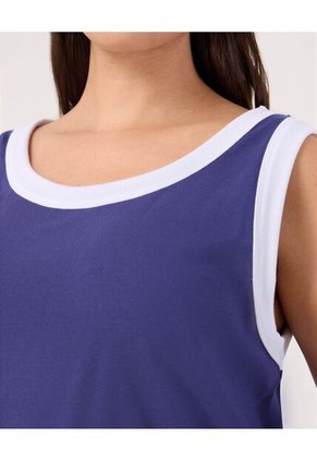 Camiseta Para Mujer Manga Sisa Cuello Redondo Color Azul Marca Patprimo #14091435