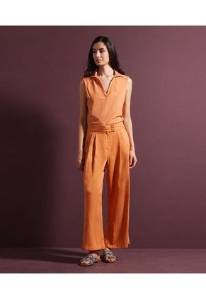 Polo Para Mujer Manga Sisa Color Naranja Marca Patprimo #30110429