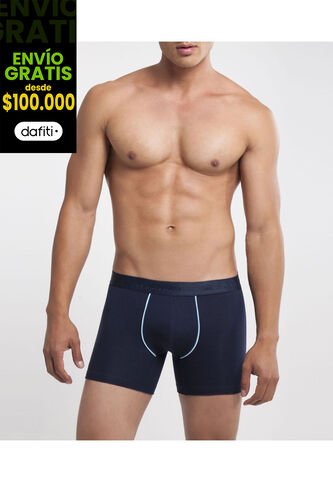 Boxer X1 Para Hombre Filete Medio Color Azul Oscuro Marca Patprimo #10520 Patprimo