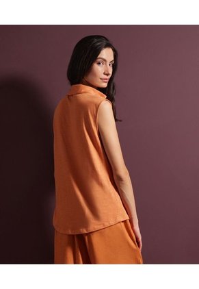 Polo Para Mujer Manga Sisa Color Naranja Marca Patprimo #30110429