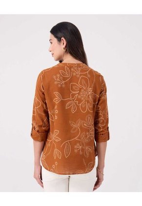 Blusa Para Mujer Manga Larga Color Café Marca Patprimo #30123496