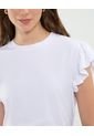 Camiseta Para Mujer Manga Corta Cuello Redondo Color Blanco Marca Patprimo #30093710 de Patprimo