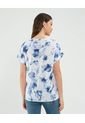 Blusa Para Mujer Manga Corta Color Azul Marca Patprimo #30123498 de Patprimo