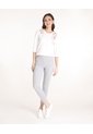 Leggings Preteñido Con Bolsillos Ribete En Frente, Simulacion Jota, Lineas Gris  Para Mujer Gris Patprimo de Patprimo