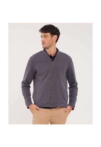 Buzo Unicolor Textura, Con Cierre Zipper  Para Hombre Azul Patprimo Patprimo