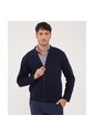 Buzo Unicolor Textura, Con Cierre Zipper  Para Hombre Azul Patprimo de Patprimo