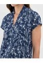 Camiseta Estampada Cuello En V  Para Mujer Azul Patprimo de Patprimo