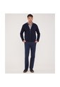 Buzo Unicolor Textura, Con Cierre Zipper  Para Hombre Azul Patprimo de Patprimo
