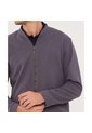 Buzo Unicolor Textura, Con Cierre Zipper  Para Hombre Azul Patprimo de Patprimo