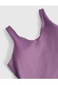 Camiseta Crop Sin Mangas Cuello V Mujer  Para Mujer Morado Patprimo de Patprimo