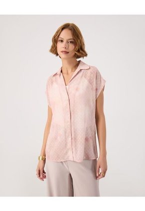 Camisa Para Mujer Manga Corta Color Rosa Marca Patprimo #30010752