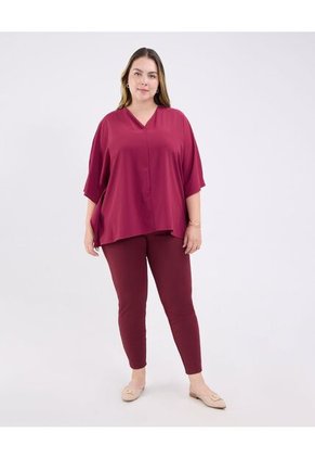 Blusa Para Mujer Manga Larga Color Vino Marca Patprimo #14121394