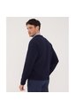 Buzo Unicolor Textura, Con Cierre Zipper  Para Hombre Azul Patprimo de Patprimo