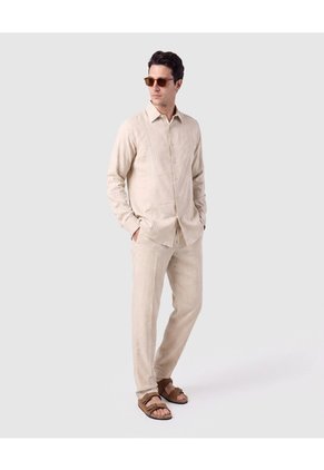 Pantalón Largo Casual Para Hombre  Para Hombre Beige Patprimo