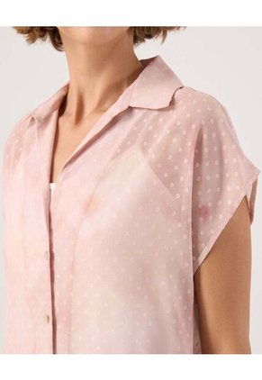 Camisa Para Mujer Manga Corta Color Rosa Marca Patprimo #30010752