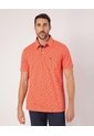 Polo Con Microestampado   Para Hombre Naranja Patprimo de Patprimo