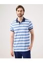 Polo Cuello Tejido Con Bolsillo  Para Hombre Azul Patprimo de Patprimo